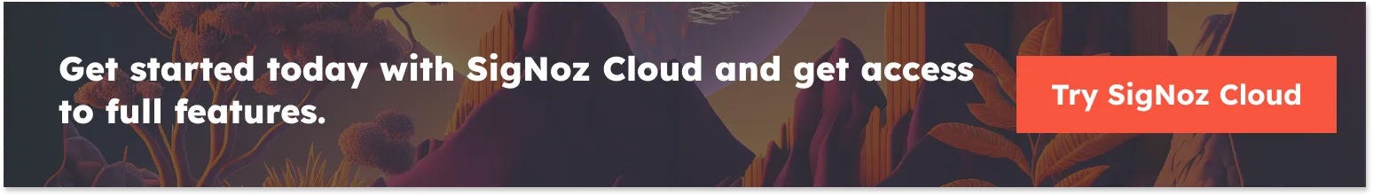 Try SigNoz Cloud CTA
