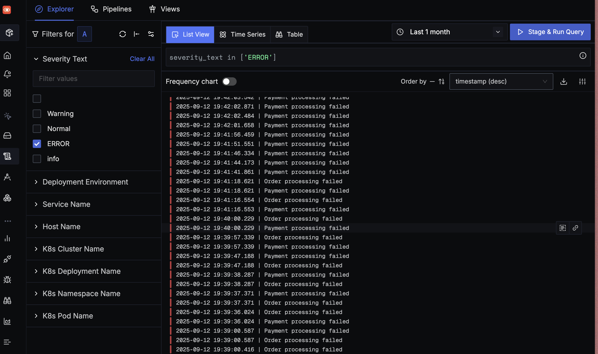 Log Management in SigNoz