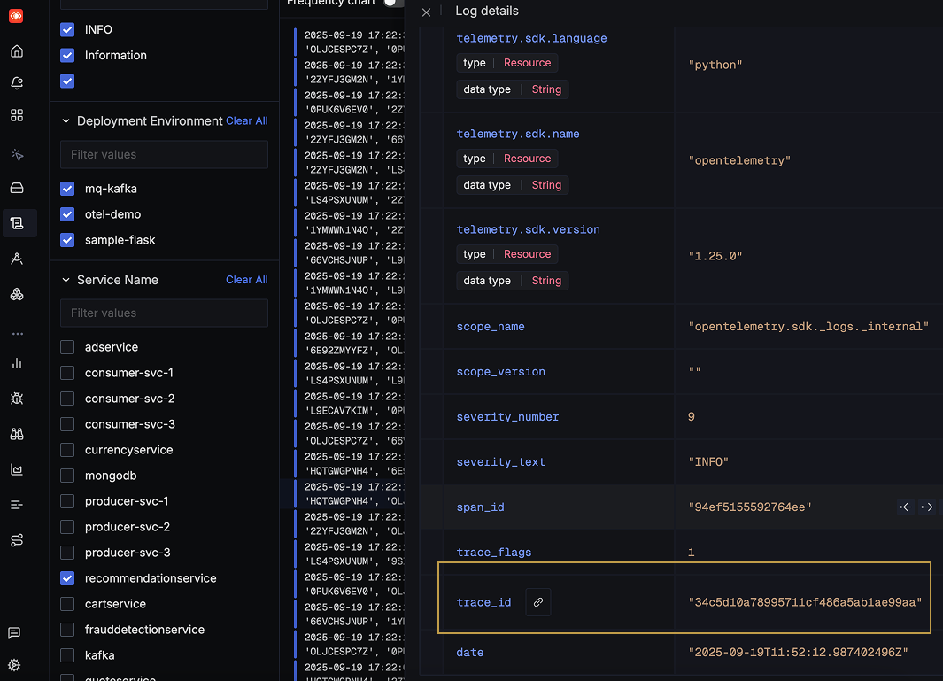 Correlating Logs with Traces in SigNoz
