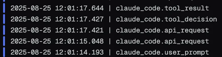 Claude Logs View