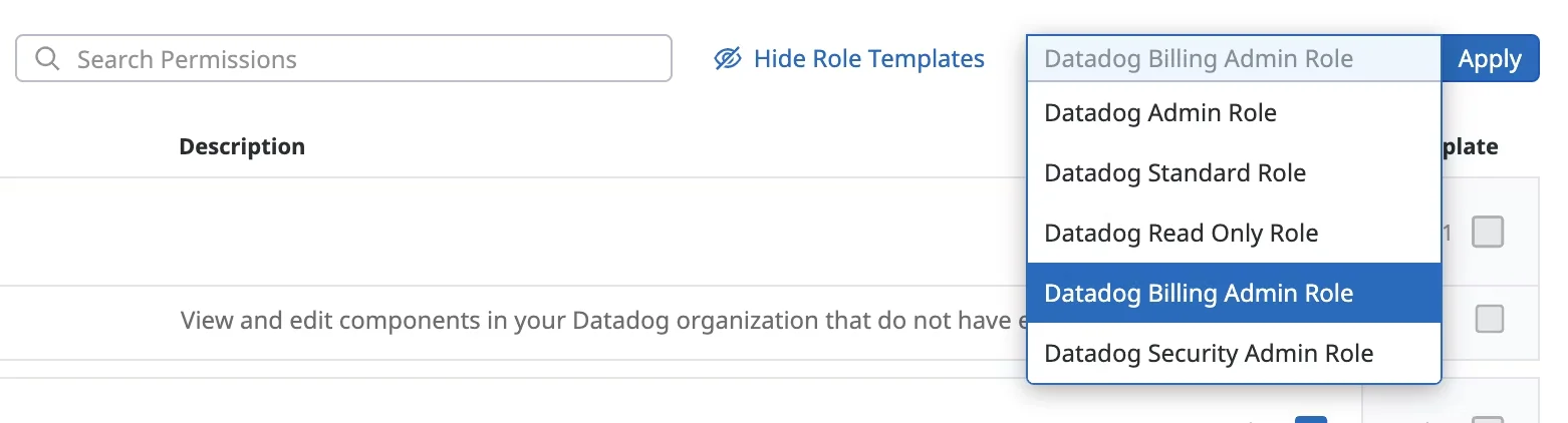 Datadog comprehensive RBAC system