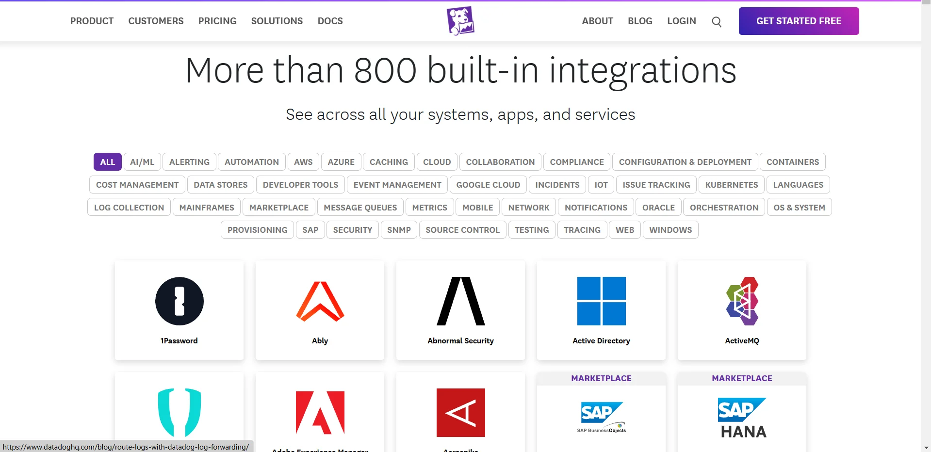 Datadog Integrations