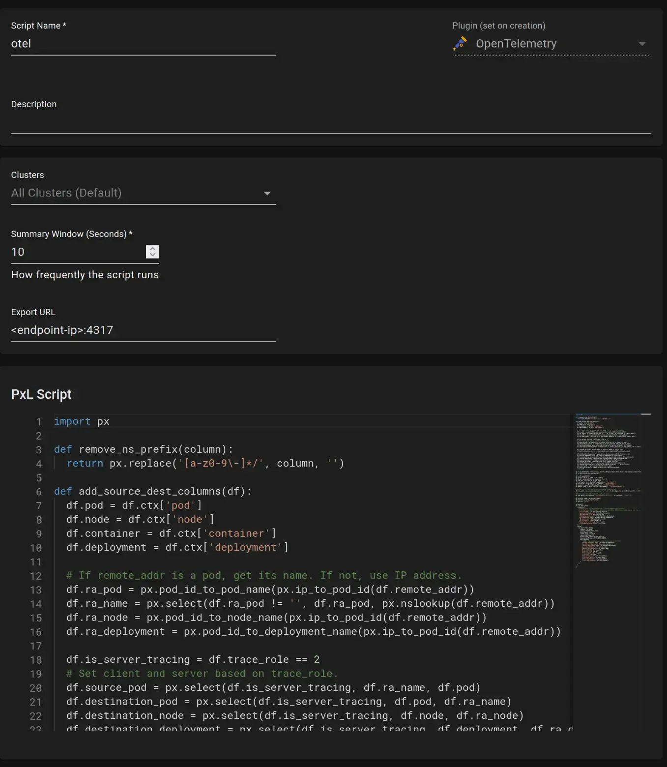 Pixie Configuration