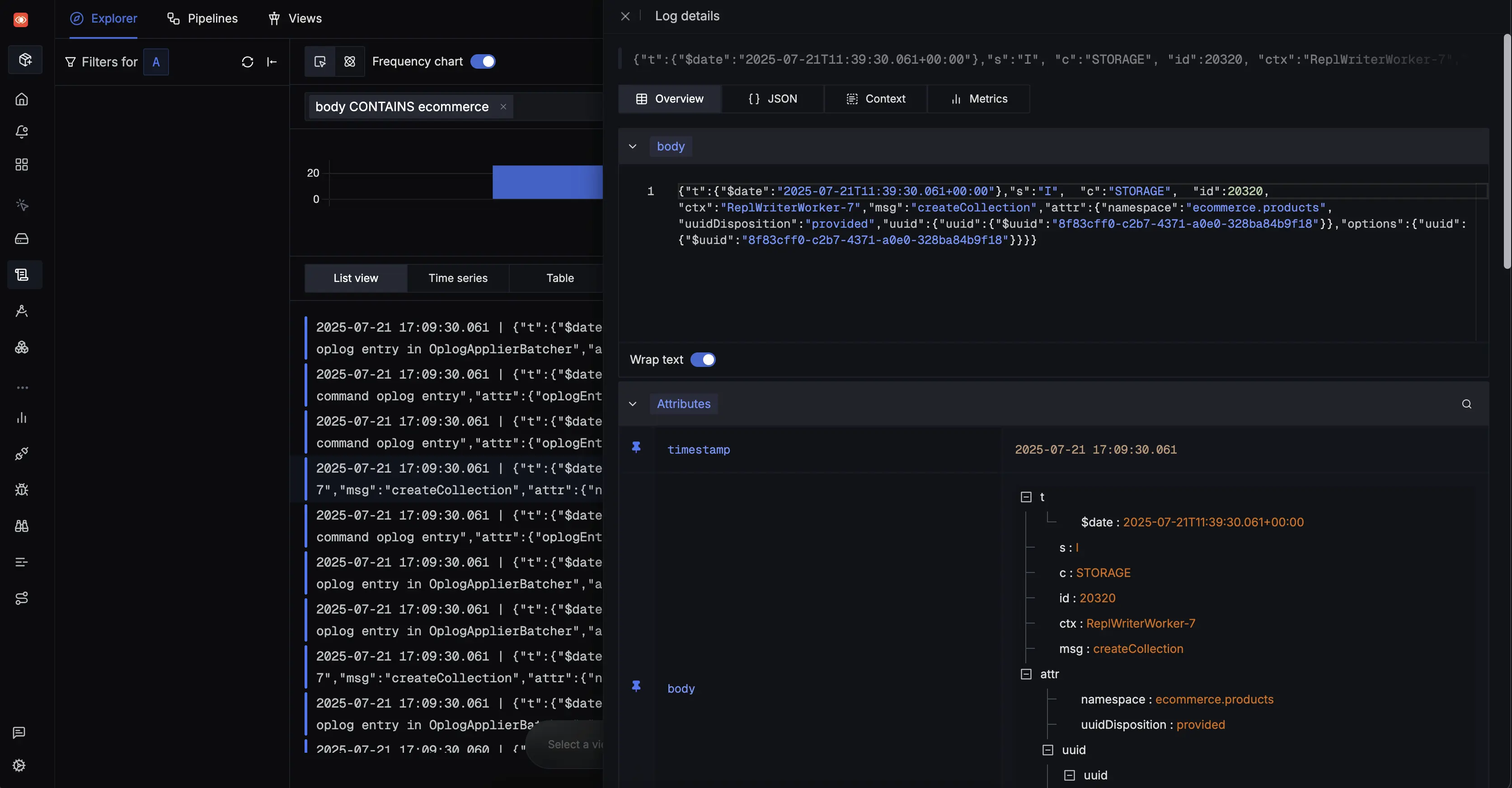 MongoDB Atlas Detailed Log