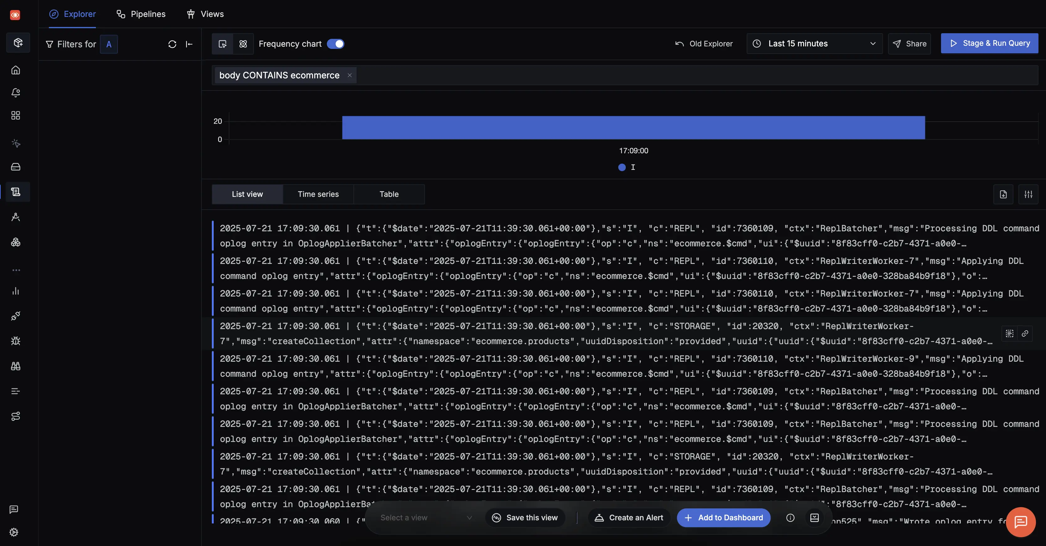 MongoDB Atlas Logs