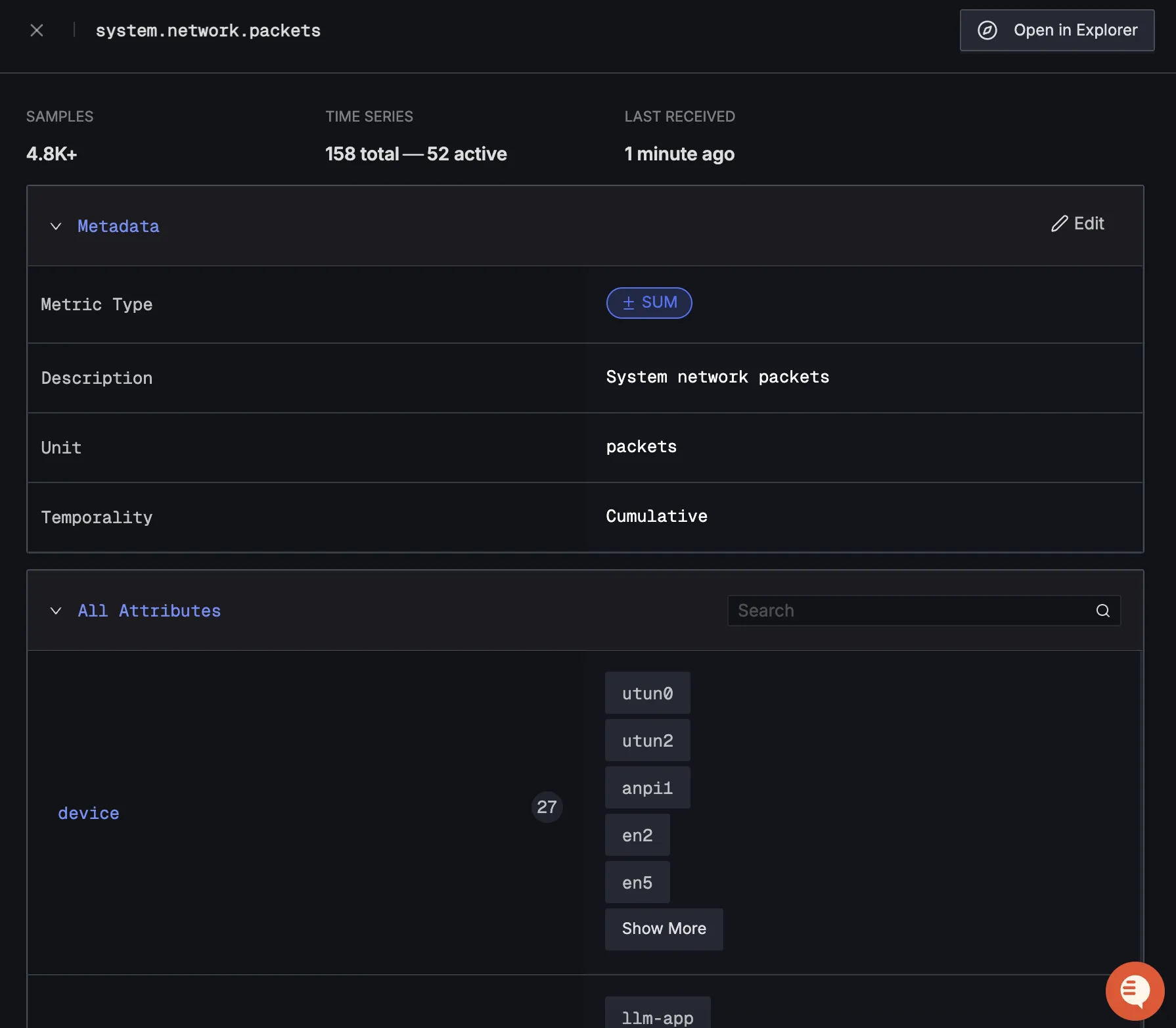 Grok Detailed Metrics View