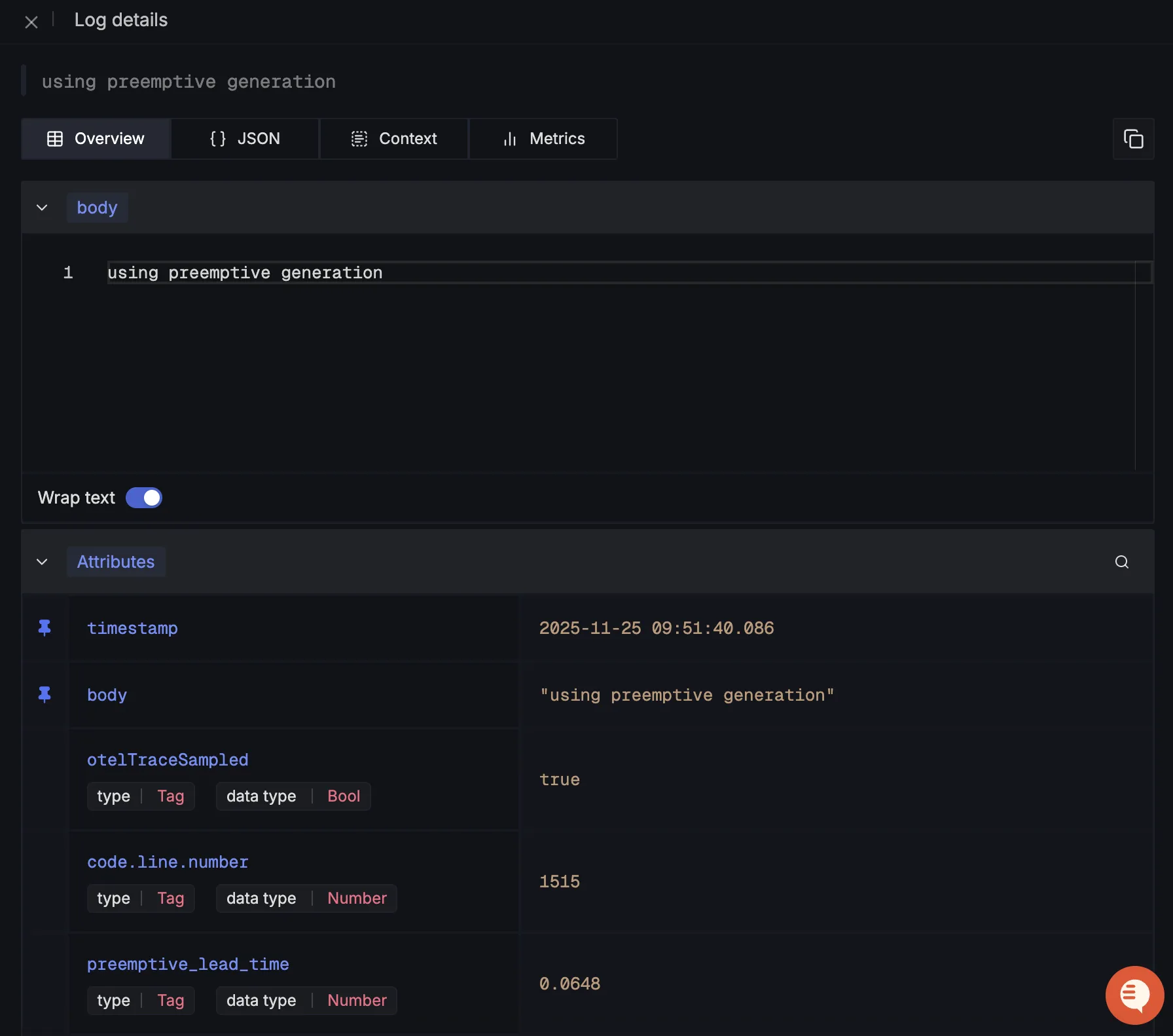 LiveKit Detailed Log View