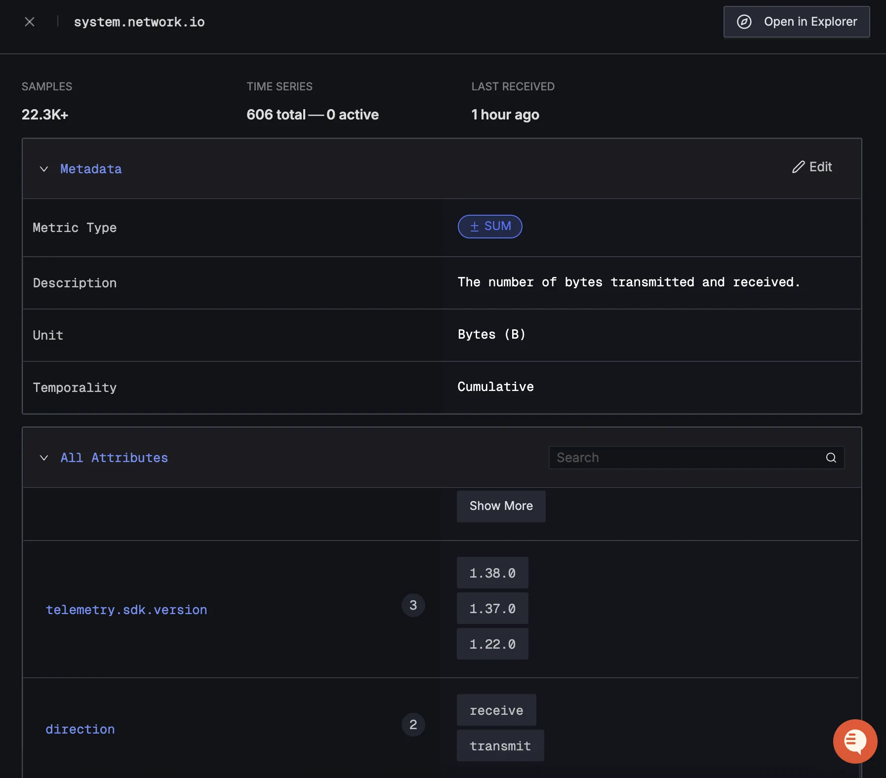 Semantic Kernel Detailed Metrics View