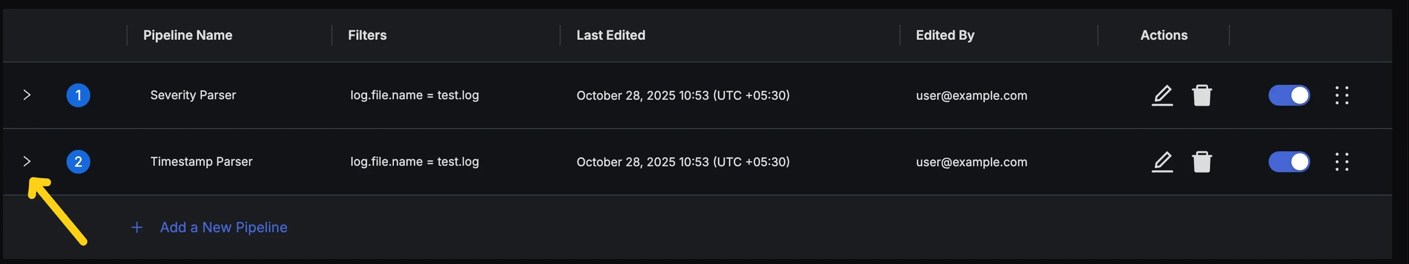 Expand Pipeline to access Processors