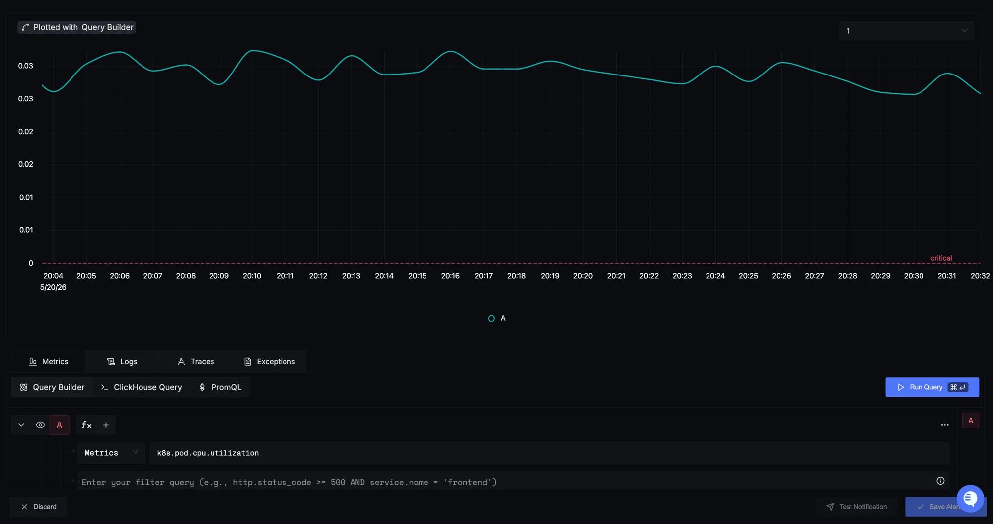 SigNoz Alerts — create alerts on any telemetry signal