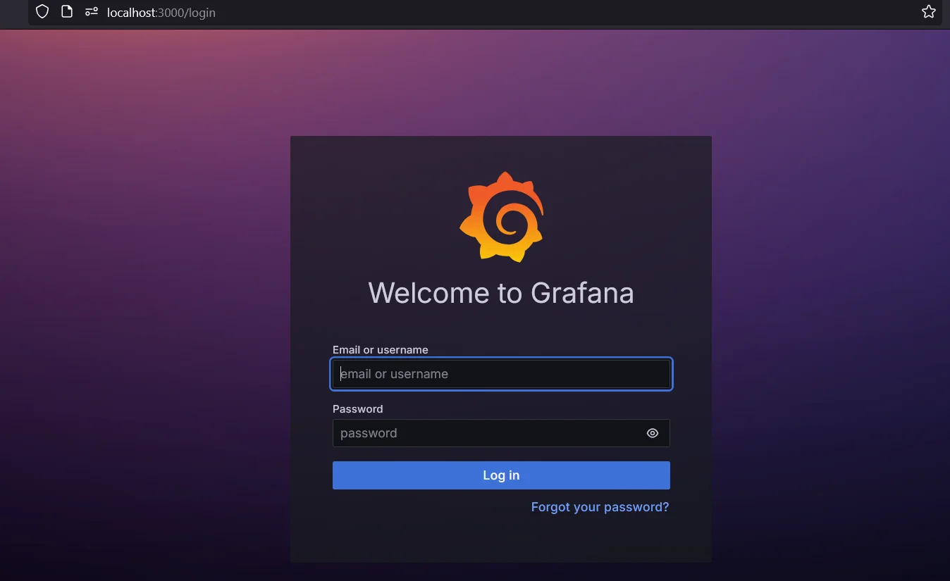 Grafana Login Page