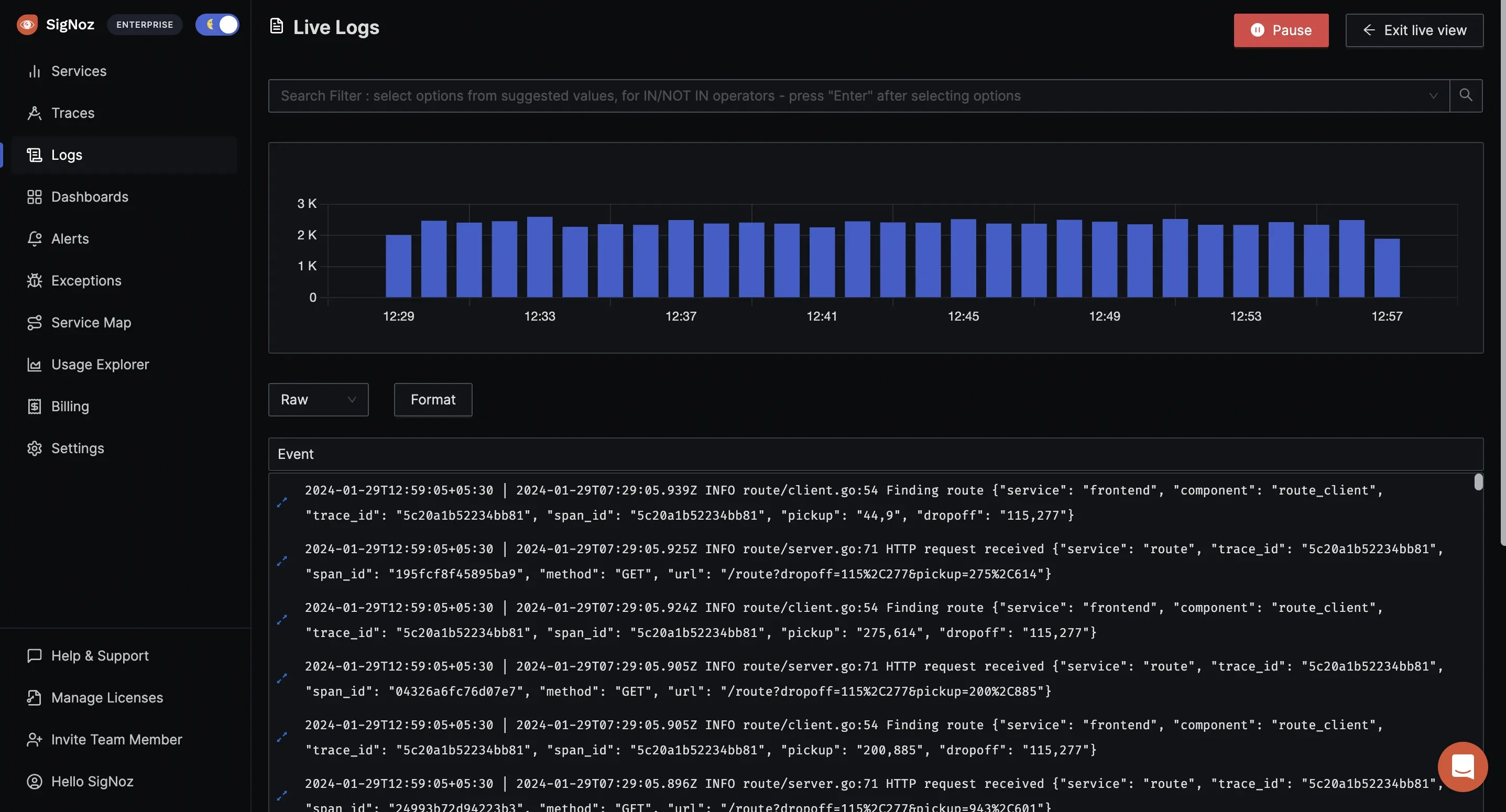 Centralized Log Aggregation in SigNoz
