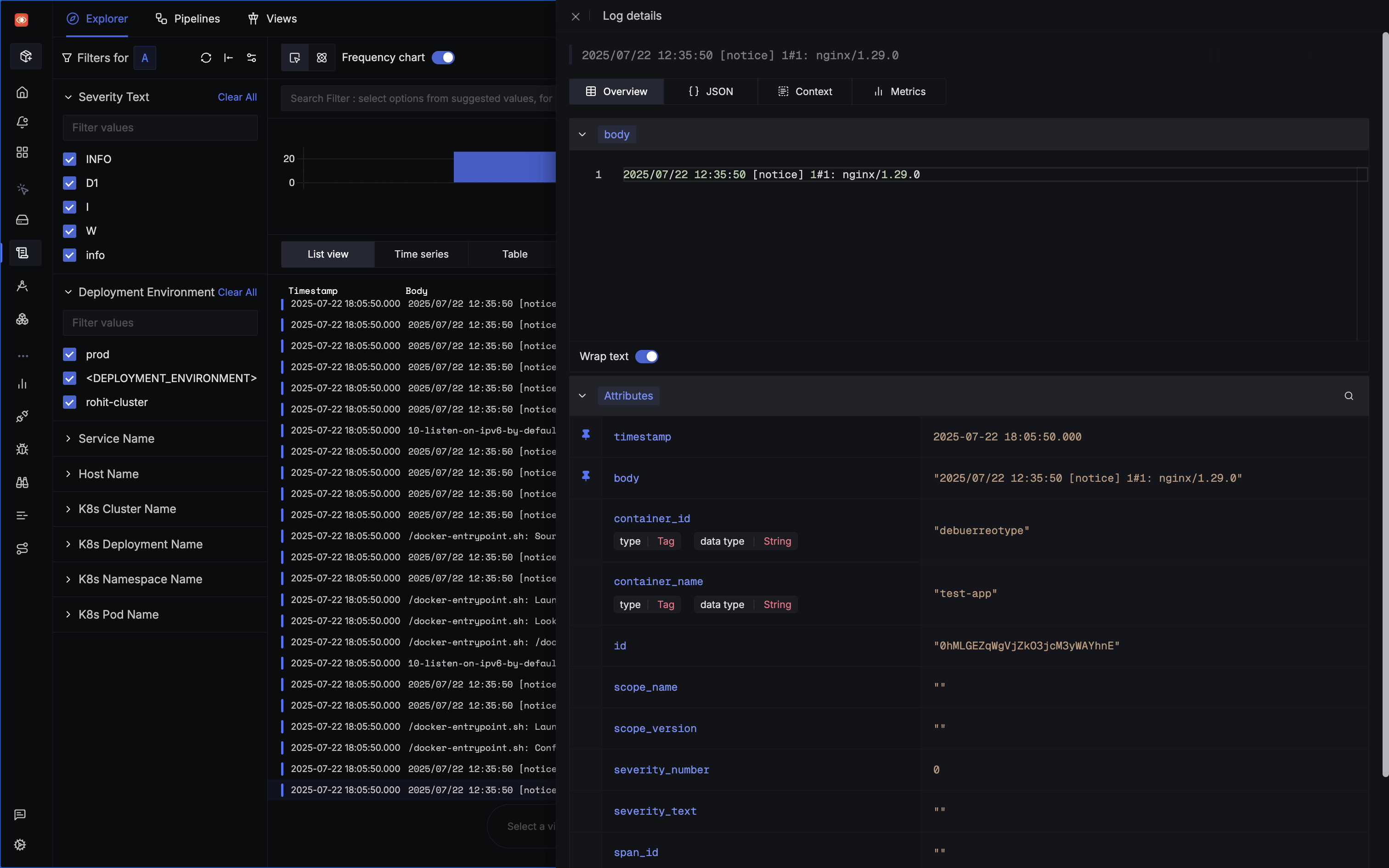 Docker Logs Command
